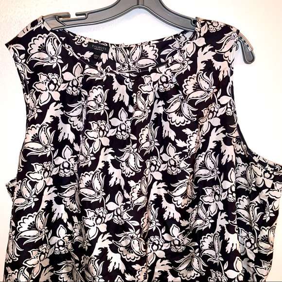 Talbots 22WP Floral Print Sleeveless Blouse - Picture 4 of 11